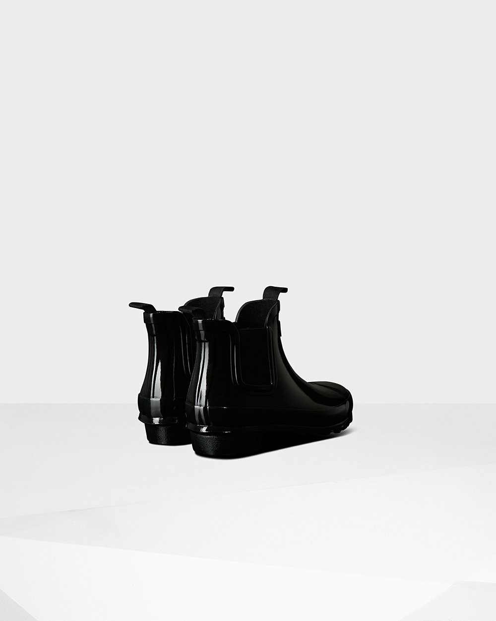 Kids Chelsea Boots - Hunter Original Big Gloss (32JLNIDYU) - Black